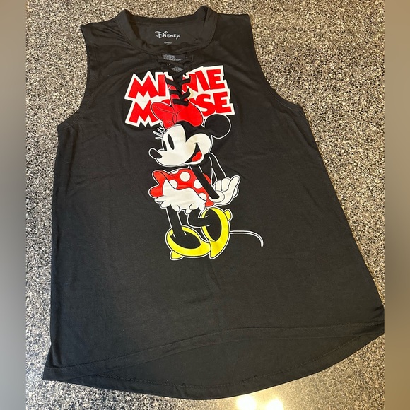 Disney Tops - Disney Minnie Mouse Black Juniors/Women’s Tank Top